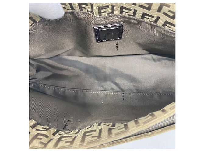 Borsa a tracolla Fendi Zucchino Marrone - vista 4