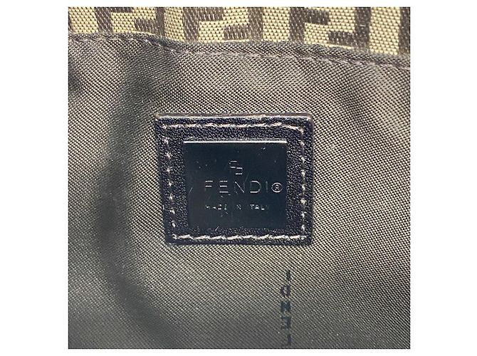 Borsa a tracolla Fendi Zucchino Marrone - vista 5