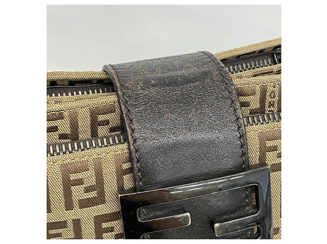Borsa a tracolla Fendi Zucchino Marrone - vista 7