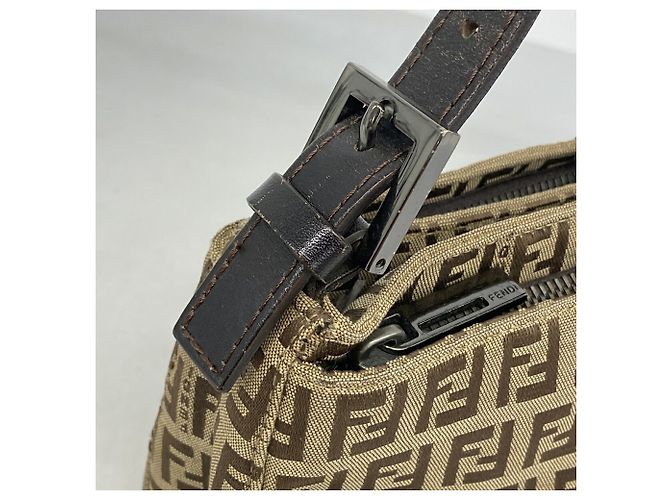 Borsa a tracolla Fendi Zucchino Marrone - vista 8
