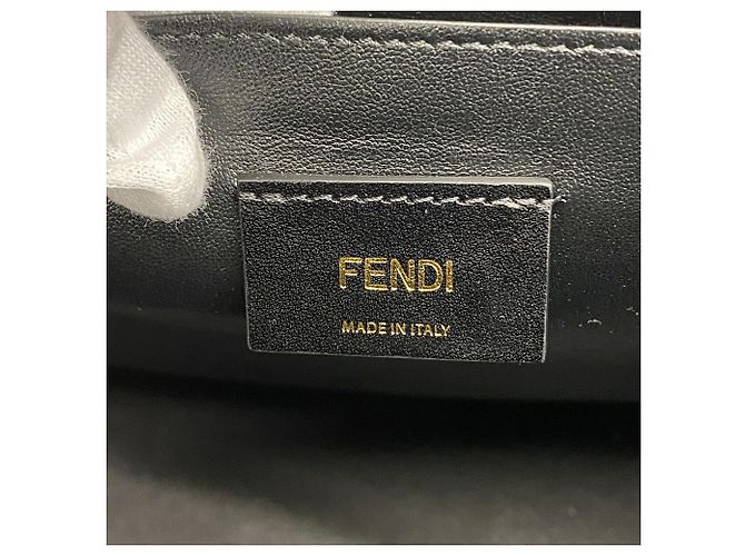 Fendi Shopper-Tasche aus gelbem Leder - Ansicht 5