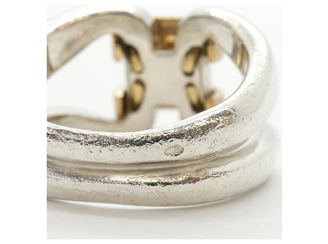 Ring Anello Hermès History in argento e oro giallo - vista 5