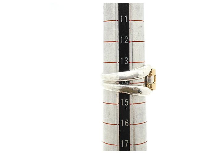 Ring Anello Hermès History in argento e oro giallo - vista 6