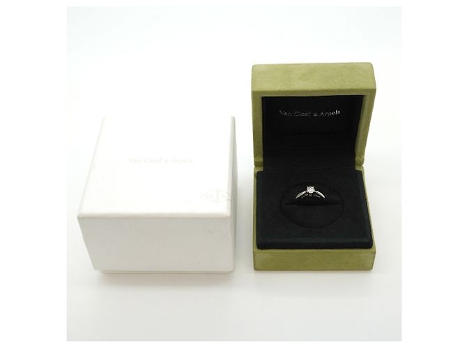 Van Cleef & Arpels Bonheur Ring aus Platin mit Diamant - Ansicht 7