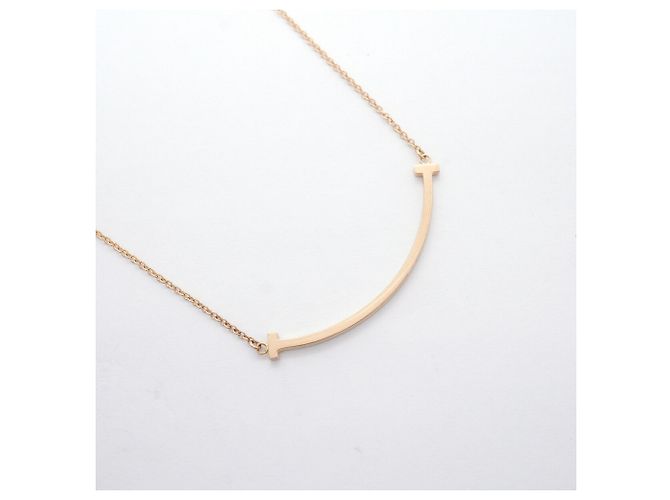 Collana Tiffany & Co. T Smile Small in oro rosa 18K - vista 2