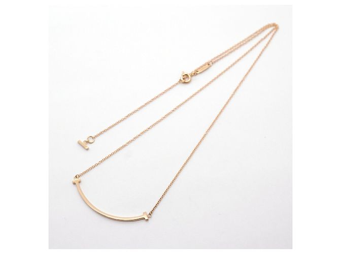 Collana Tiffany & Co. T Smile Small in oro rosa 18K - vista 3