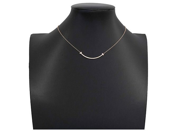 Collana Tiffany & Co. T Smile Small in oro rosa 18K - vista 8