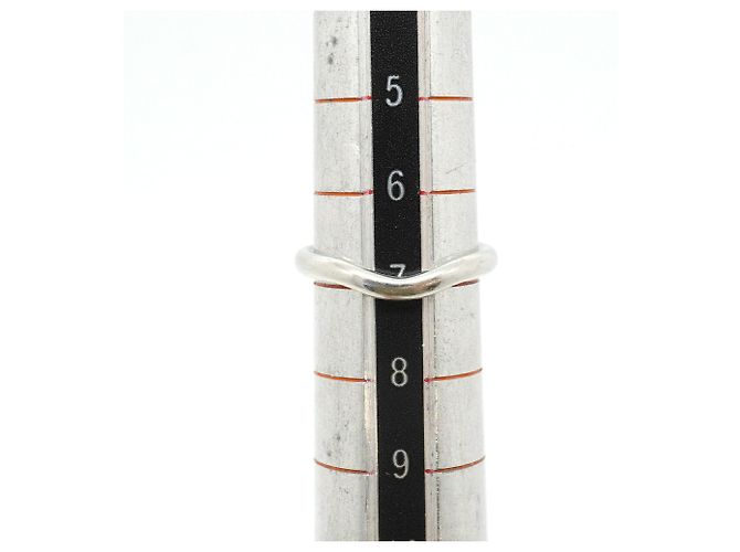 Anel Curved Band Tiffany & Co. em Platina - vista 7
