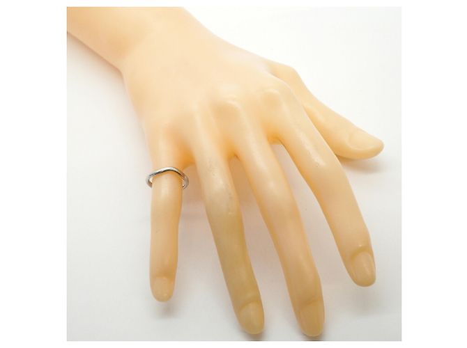 Anel Curved Band Tiffany & Co. em Platina - vista 8