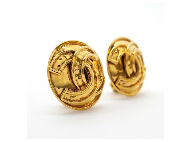 Orecchini a clip Chanel placcati oro D'oro - vista 2