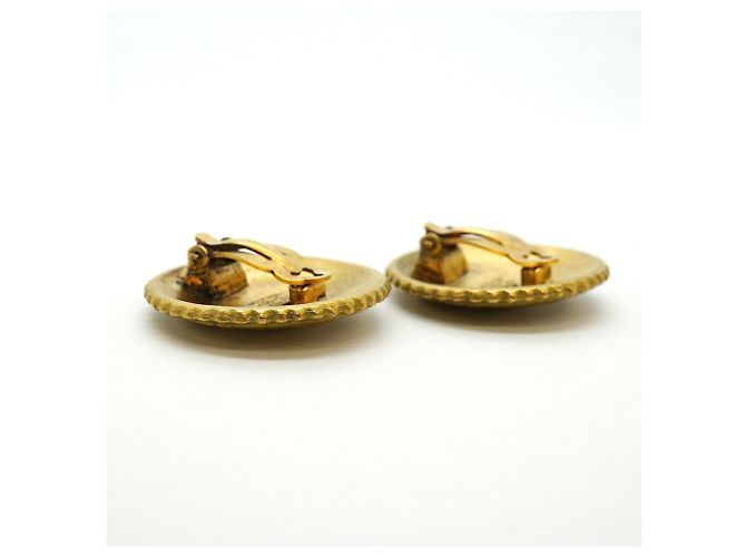 Orecchini a clip Chanel placcati in oro D'oro - vista 9