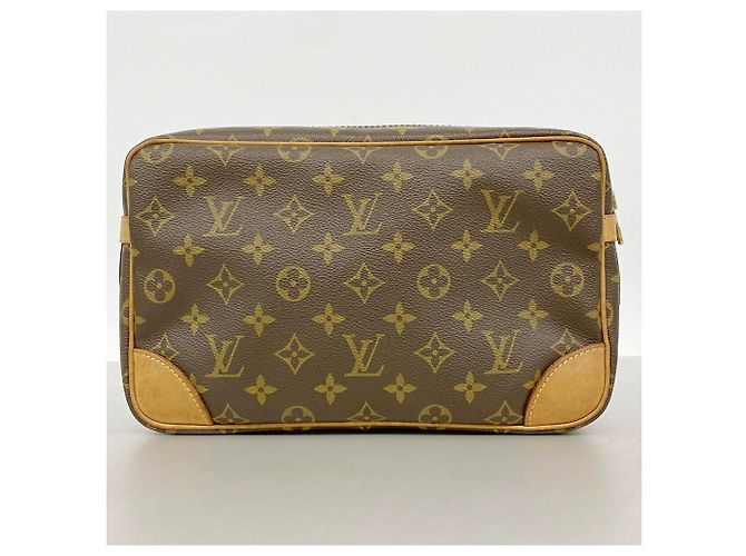 Borsa a Clutch Louis Vuitton Monogram Compiegne 28 Marrone - vista 10