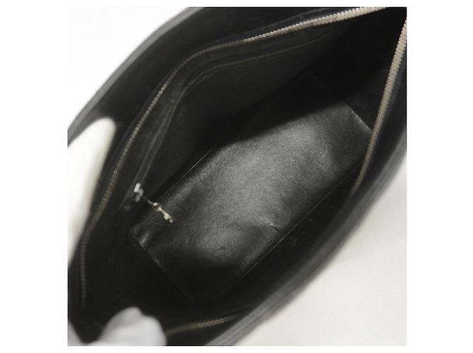 Borsa Tote Chanel in vitello martellato nero - vista 4