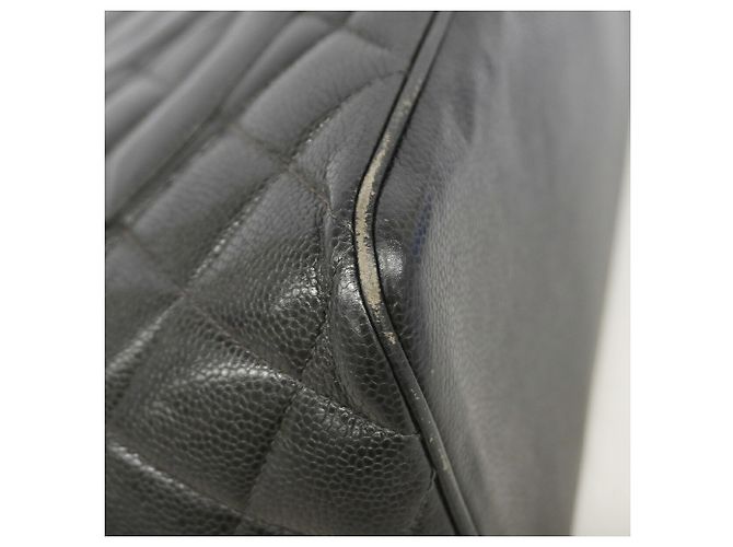 Borsa Tote Chanel in vitello martellato nero - vista 6