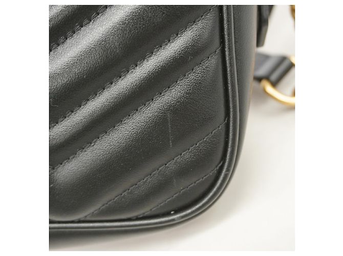 Borsa a tracolla Gucci GG Marmont Nero - vista 6