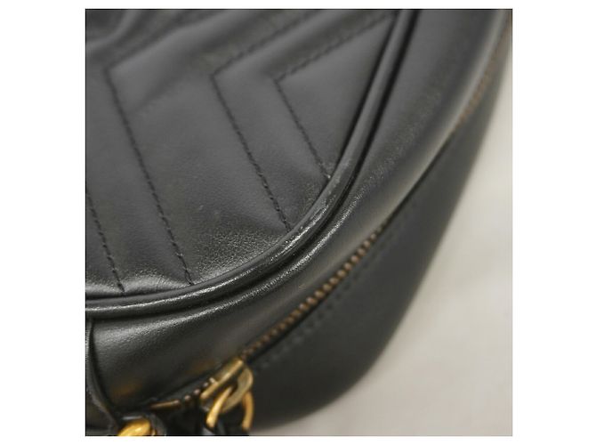 Borsa a tracolla Gucci GG Marmont Nero - vista 8