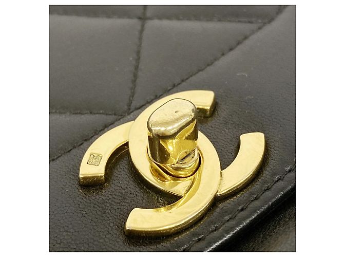 Borsa a tracolla Chanel Diana Chain Nero - vista 10