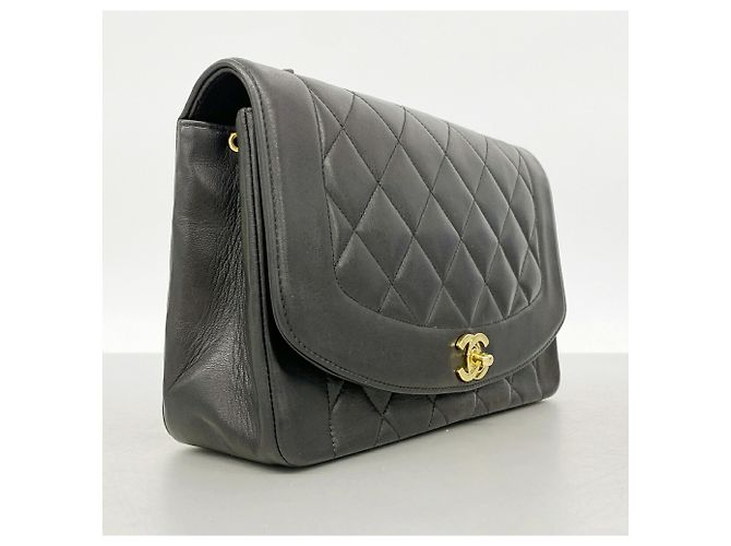 Borsa a tracolla Chanel Diana Chain Nero - vista 2