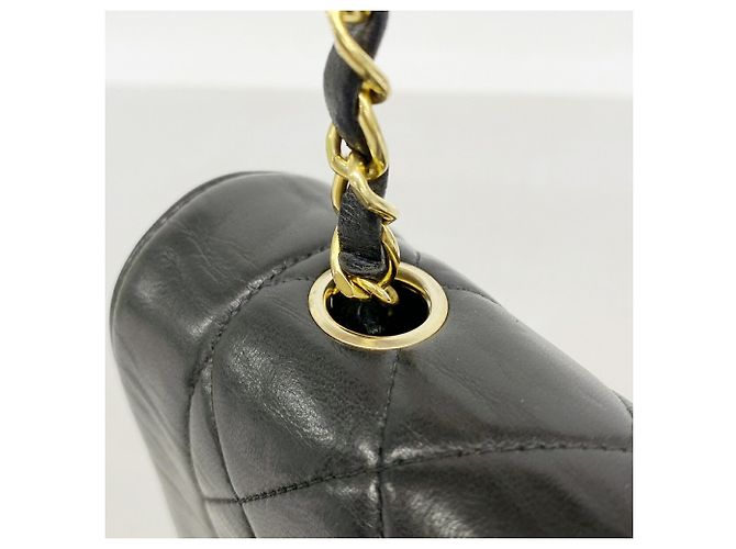 Borsa a tracolla Chanel Diana Chain Nero - vista 10