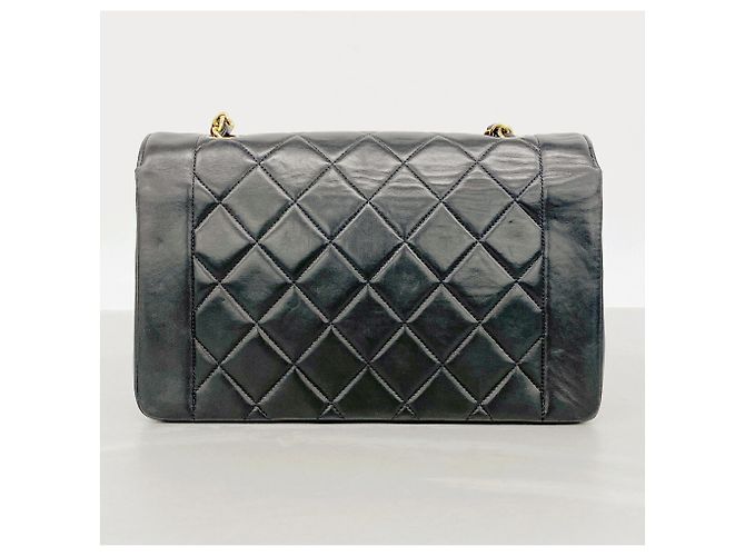 Borsa a tracolla Chanel Diana Chain Nero - vista 12