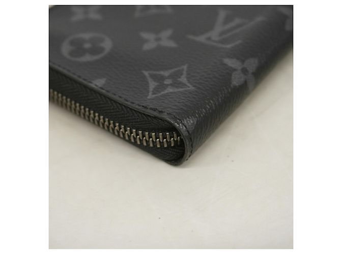Louis Vuitton Monogram Eclipse Zippy Wallet Black - view 5