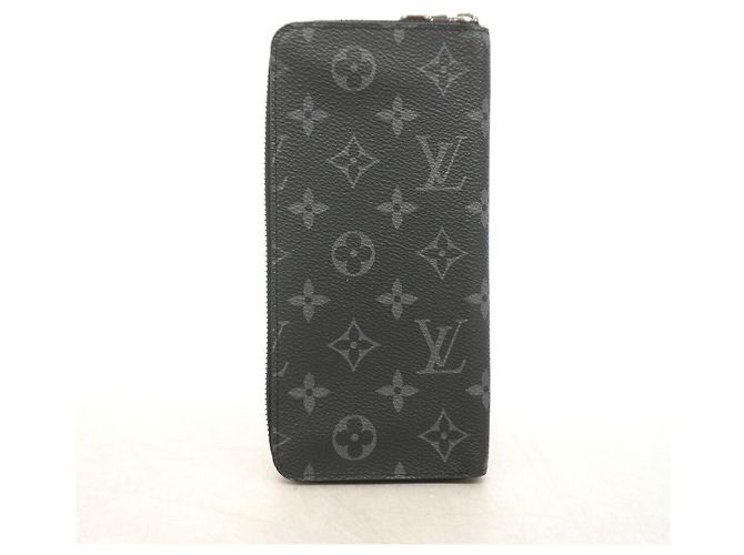 Louis Vuitton Monogram Eclipse Zippy Wallet Black - view 7