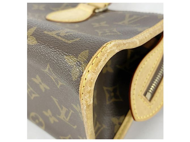 Borsa Louis Vuitton Monogram Popincourt Marrone - vista 4