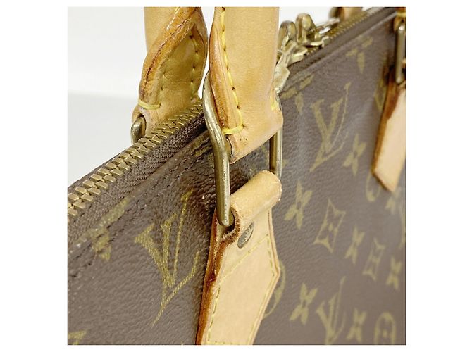 Borsa a mano Louis Vuitton Alma Monogram Marrone - vista 8