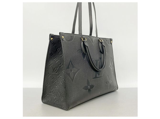Borsa Tote Louis Vuitton Monogram Empreinte OnTheGo MM Nero - vista 2