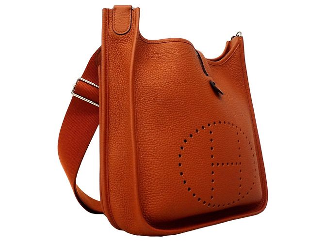 Hermès Borsa a tracolla Hermes Evelyne 3PM Marrone - vista 2
