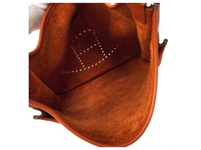 Hermès Borsa a tracolla Hermes Evelyne 3PM Marrone - vista 4