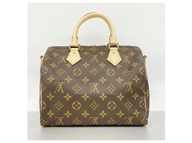 Borsa Louis Vuitton Monogram Speedy Bandoulière 25 Marrone - vista 12