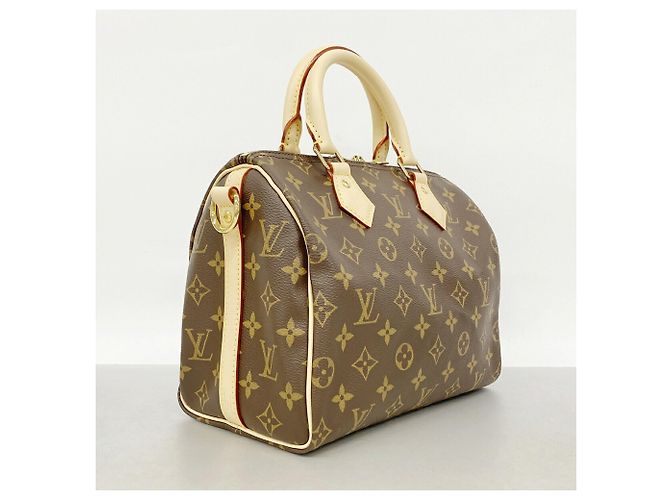Borsa Louis Vuitton Monogram Speedy Bandoulière 25 Marrone - vista 2