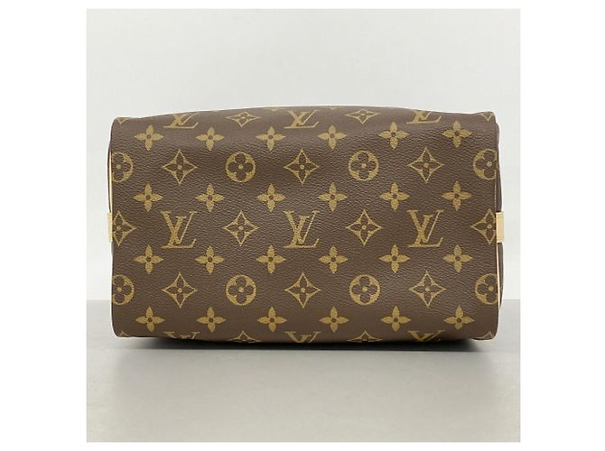 Borsa Louis Vuitton Monogram Speedy Bandoulière 25 Marrone - vista 3