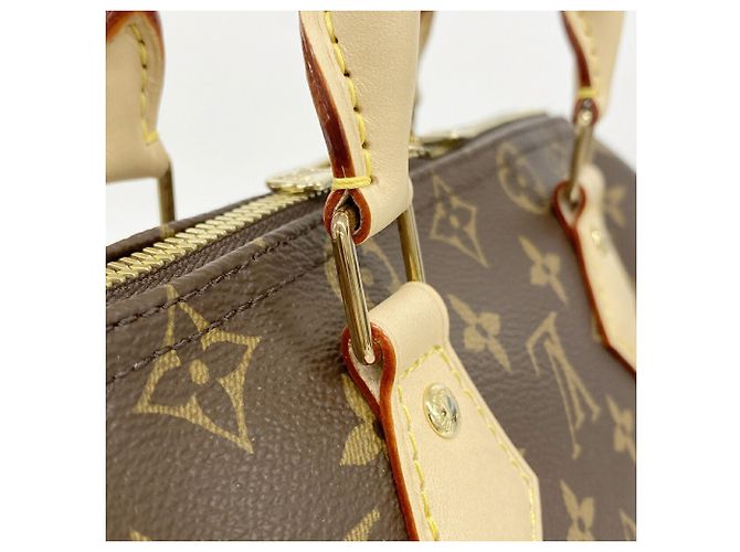 Borsa Louis Vuitton Monogram Speedy Bandoulière 25 Marrone - vista 9