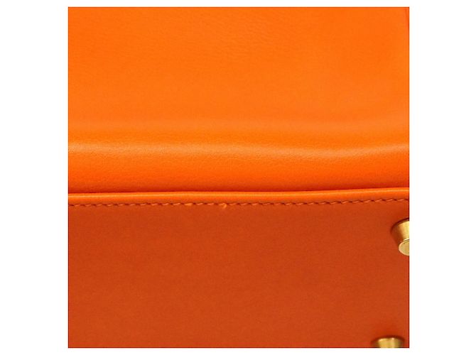 Hermès Borsa Hermes Kelly 32 in Swift Orange Arancione - vista 10