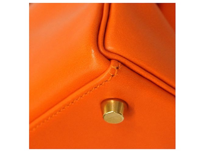 Hermès Borsa Hermes Kelly 32 in Swift Orange Arancione - vista 6