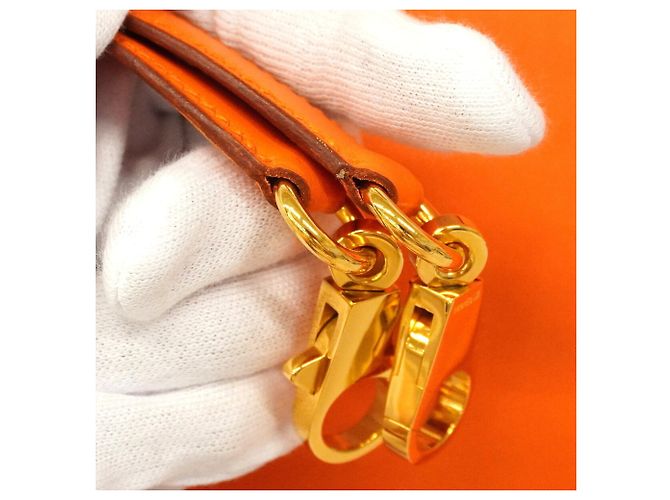 Hermès Borsa Hermes Kelly 32 in Swift Orange Arancione - vista 9
