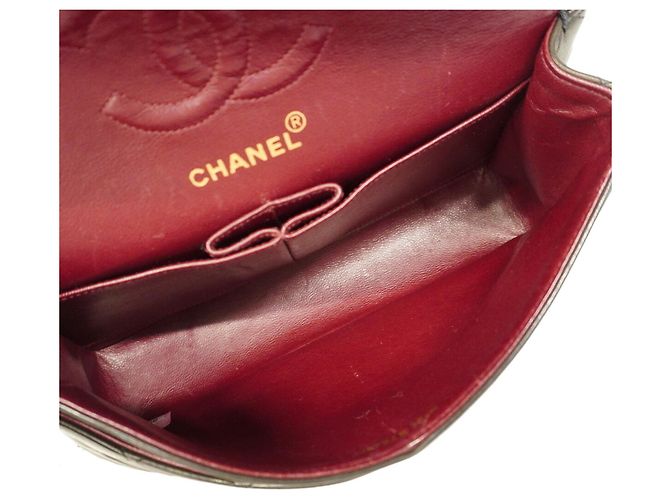 Borsa a tracolla Chanel Matelassé in pelle d'agnello nera Nero - vista 4