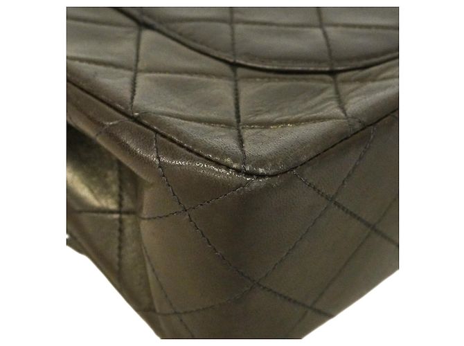 Borsa a tracolla Chanel Matelassé in pelle d'agnello nera Nero - vista 6