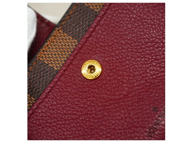 Louis Vuitton Damier Portefeuille Juliette Wallet Bordò Damier ebene - vista 6