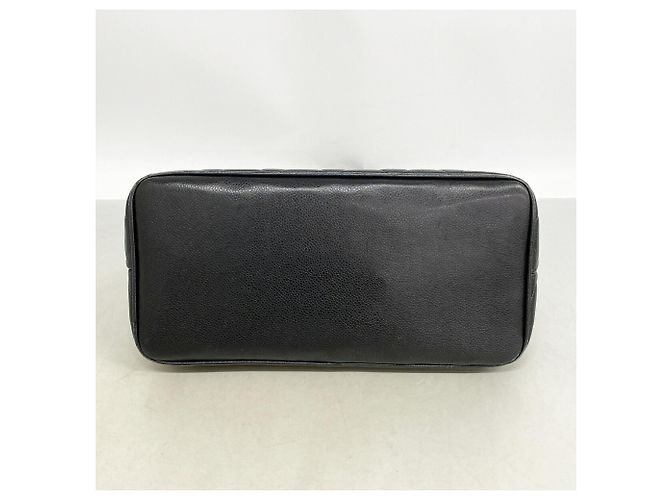 Borsa Tote Chanel in vitello grana nera Nero - vista 3