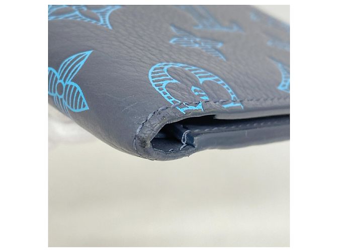Louis Vuitton Monogram Shadow Bill Wallet Blue - view 5
