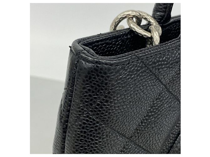 Timeless Borsa Tote Chanel in pelle di vitello martellata nera Nero - vista 6