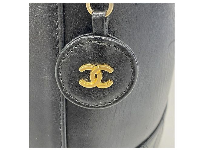 Borsa Vanity Chanel in lambskin nera Nero - vista 10