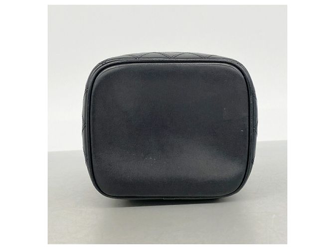 Borsa Vanity Chanel in lambskin nera Nero - vista 3