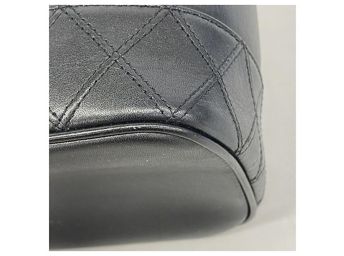 Borsa Vanity Chanel in lambskin nera Nero - vista 6