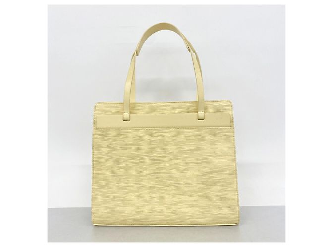 Borsa Tote Louis Vuitton Epi Croisette PM Giallo - vista 10