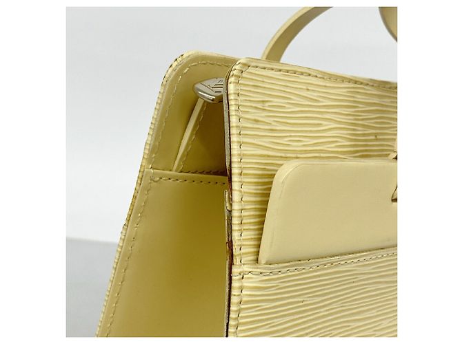 Borsa Tote Louis Vuitton Epi Croisette PM Giallo - vista 6