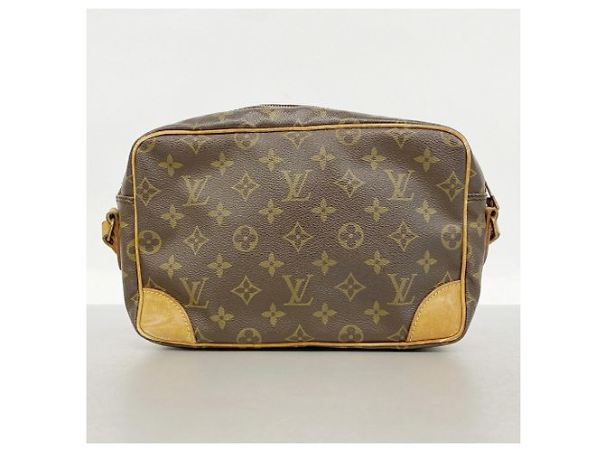 Borsa a tracolla Louis Vuitton Monogram Trocadero 27 Marrone - vista 12